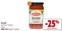 Colruyt Bertolli pastasaus Oregano 680 g aanbieding