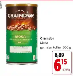 Colruyt Graindor Moka gemalen koffie 500 g aanbieding