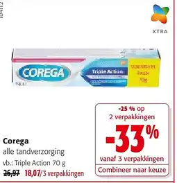 Colruyt Corega Triple Action 70 g aanbieding