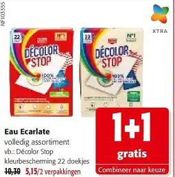 Colruyt Eau Ecarlate Décolor Stop kleurbescherming 22 doekjes aanbieding