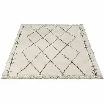 Tapijt Boho - crème/grijs - 160x230 cm - Leen Bakker