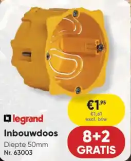 Toolstation legrand Inbouwdoos aanbieding