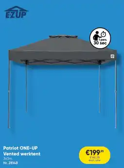 Toolstation E-Z UP Patriot ONE UP Vented werktent aanbieding