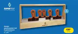 Toolstation SuperProf Houten spackmesbak met 5 spackmessen aanbieding