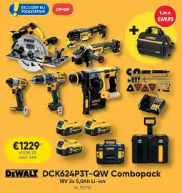 Toolstation DeWalt DCK624P3T-QW Combopack aanbieding