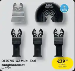 Toolstation DT20715-QZ Multi-Tool zaagbladenset aanbieding