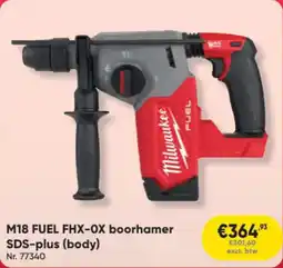 Toolstation Milwaukee M18 FUEL FHX-OX boorhamer SDS-plus body aanbieding