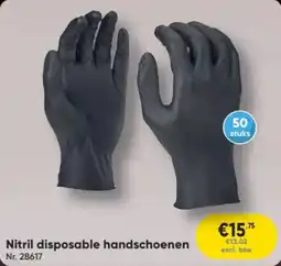 Toolstation Nitril disposable handschoenen aanbieding