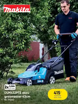 Toolstation Makita DLM432PT2 accu grasmaaier aanbieding