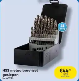 Toolstation HSS metaalborenset geslepen aanbieding