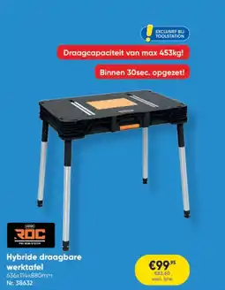 Toolstation Hybride draagbare werktafel aanbieding