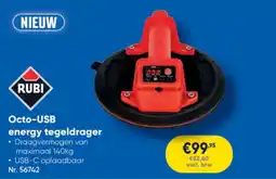 Toolstation Rubi Octo-USB energy tegeldrager aanbieding