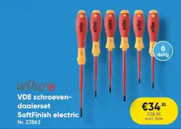 Toolstation wiha VDE schroevendaaierset SoftFinish electric aanbieding