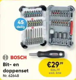 Toolstation Bosch Bit en Doppenset aanbieding