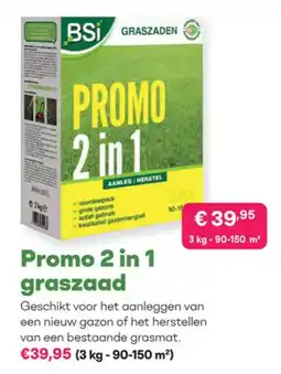 Multi bazar BSi Promo 2 in 1 graszaad aanbieding