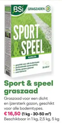Multi bazar BSi Sport & speel graszaad aanbieding