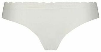 HEMA HEMA Damesstring Kant Wit (wit) aanbieding