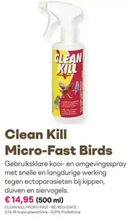 Multi bazar Clean Kill Micro Fast Birds aanbieding