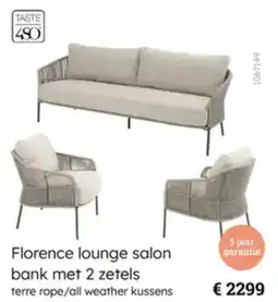 Multi bazar Florence lounge salon bank met 2 zetels aanbieding