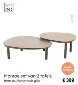 Multi bazar Monroe set van 2 tafels aanbieding