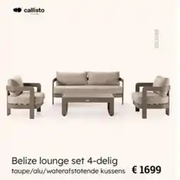 Multi bazar Belize Lounge set 4 delig aanbieding