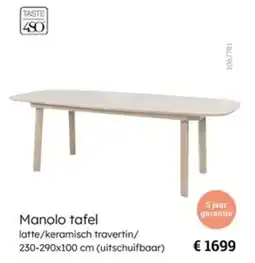 Multi bazar Manolo Tafel aanbieding