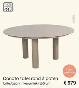 Multi bazar Donato Tafel Rond 3 Poten aanbieding
