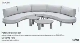 Multi bazar Garden Impressions Potenza Lounge set + Elefante tafel aanbieding
