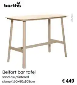 Multi bazar Barth's Belfort Bar Tafel aanbieding