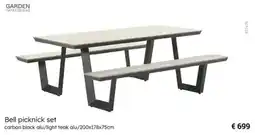 Multi bazar Garden Impressions Bell Picknick Set aanbieding