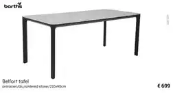 Multi bazar Barth's Belfort Tafel aanbieding