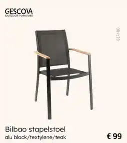 Multi bazar Gescova Bilbao Stapelstoel aanbieding