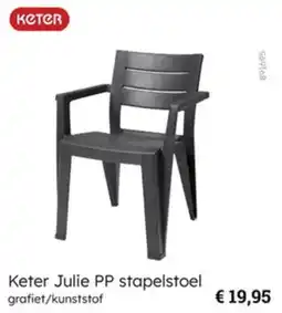 Multi bazar Keter Julie PP stapelstoel aanbieding