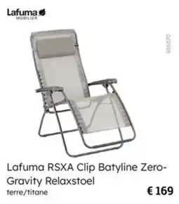 Multi bazar Lafuma RSXA Clip Batyline Zero Gravity Relaxstoel aanbieding