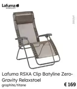 Multi bazar Lafuma RSXA Clip Batyline Zero Gravity Relaxstoel aanbieding