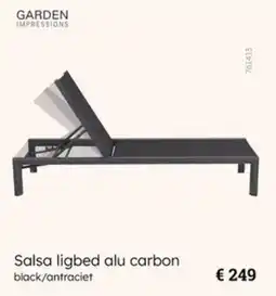 Multi bazar Garden Impressions Salsa ligbed alu carbon aanbieding