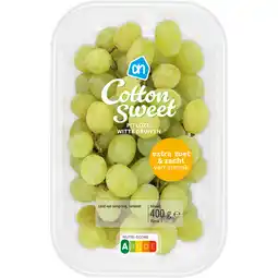 Albert Heijn AH Cotton sweet pitloze witte druiven aanbieding