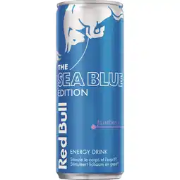 Albert Heijn Red Bull Sea blue edition juneberry bel aanbieding