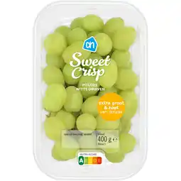 Albert Heijn AH Sweet crisp pitloze witte druiven aanbieding