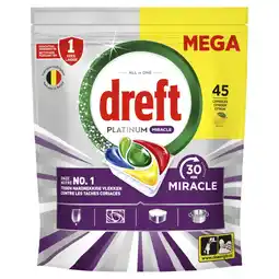 Albert Heijn Dreft Platinum miracle mega vaatwascapsules aanbieding