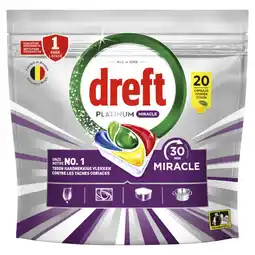 Albert Heijn Dreft Platinum miracle vaatwascapsules citroen aanbieding