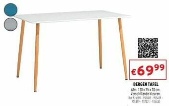 Trafic Bergen tafel aanbieding