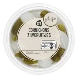 Albert Heijn AH Kleintje cornichons zilver uitjes aanbieding