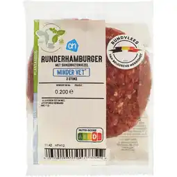 Albert Heijn AH Runderhamburger suikerbietenvezel bel aanbieding