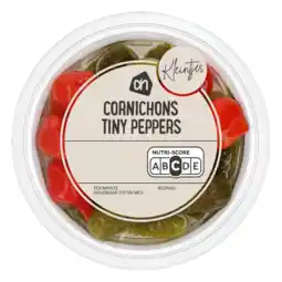 Albert Heijn AH Kleintje cornichons tiny peppers aanbieding