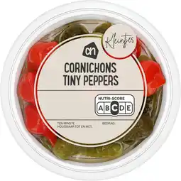 Albert Heijn AH Kleintje cornichons tiny peppers aanbieding