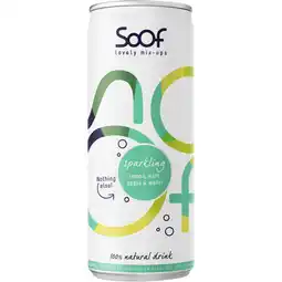 Albert Heijn Soof Sparkling lemon, mint & apple aanbieding