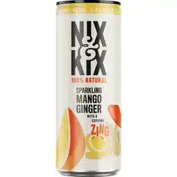 Albert Heijn Nix & Kix Sparkling mango ginger aanbieding
