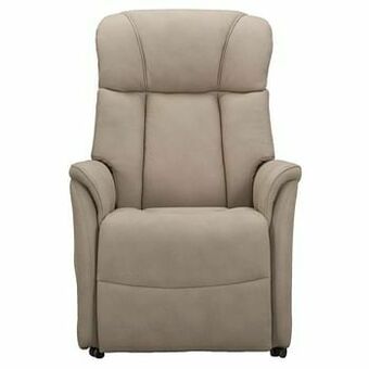 Leen Bakker Relaxfauteuil Nebraska (sta-op) - taupe - Leen Bakker aanbieding