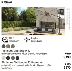 Multi bazar Platinum Challenger T2 en T2 Premium aanbieding
